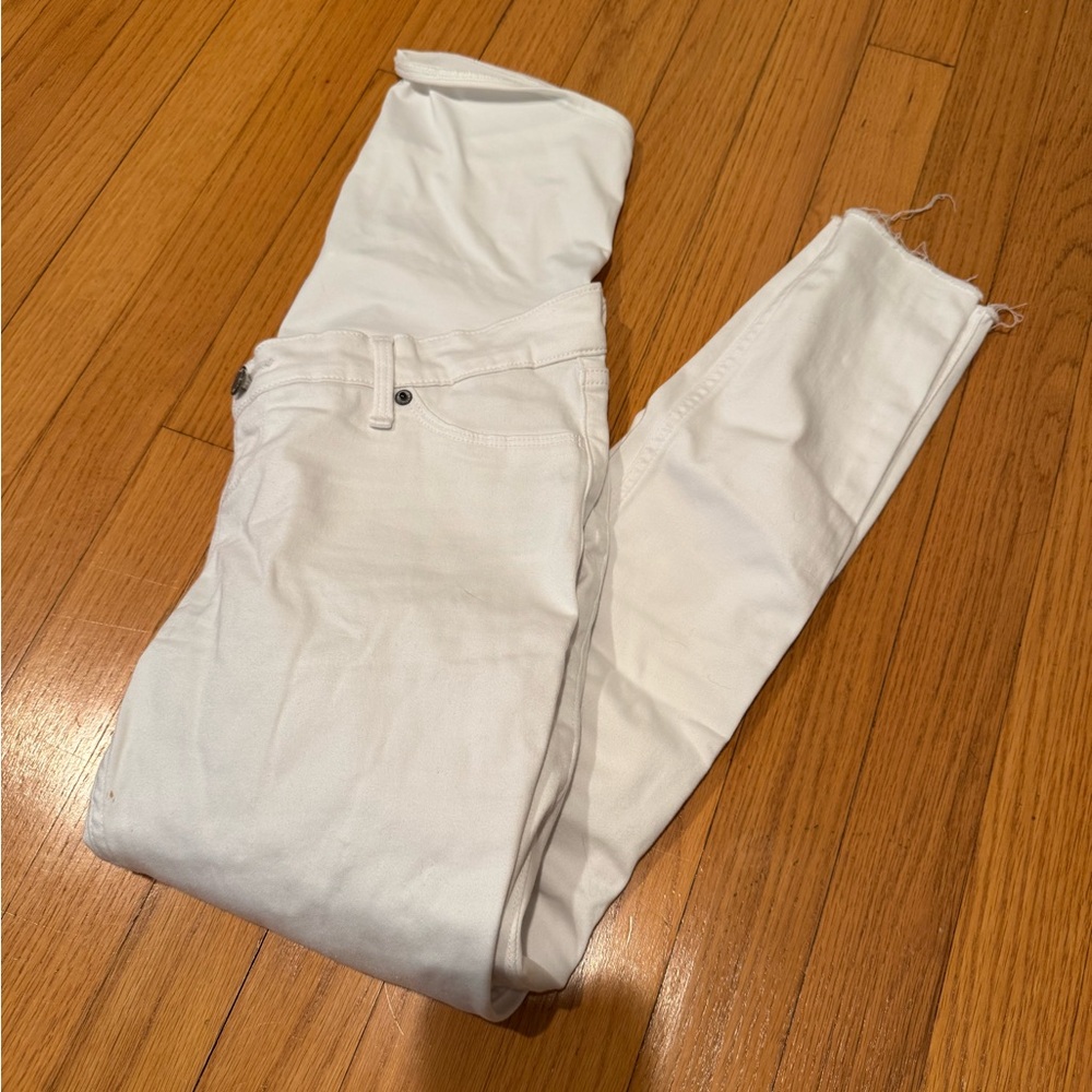 Maternity Abercrombie & Fitch Women's White Skinny Jeans